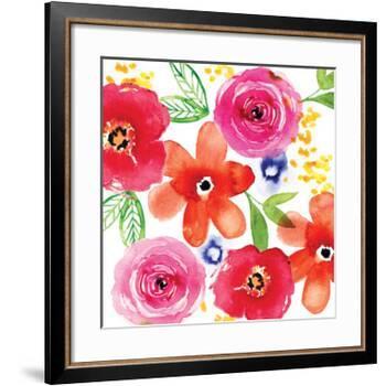 Floral Medley I-Sara Berrenson-Framed Art Print