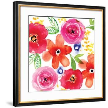 Floral Medley I-Sara Berrenson-Framed Art Print