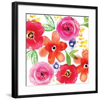 Floral Medley I-Sara Berrenson-Framed Art Print
