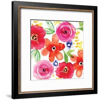 Floral Medley I-Sara Berrenson-Framed Art Print