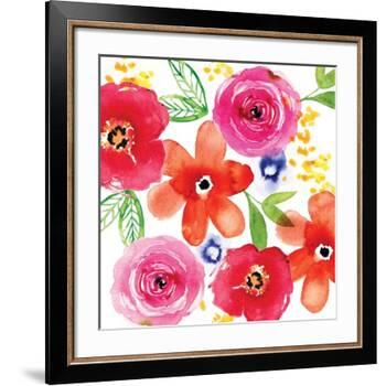 Floral Medley I-Sara Berrenson-Framed Art Print