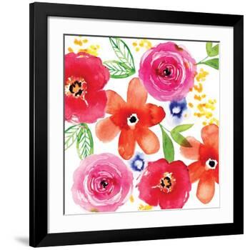 Floral Medley I-Sara Berrenson-Framed Art Print