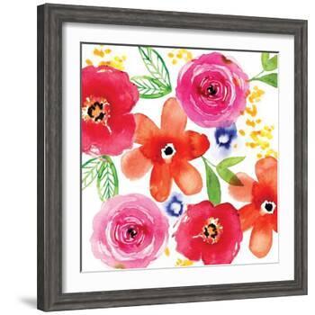 Floral Medley I-Sara Berrenson-Framed Art Print