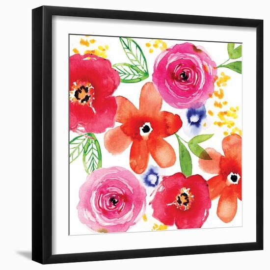 Floral Medley I-Sara Berrenson-Framed Art Print