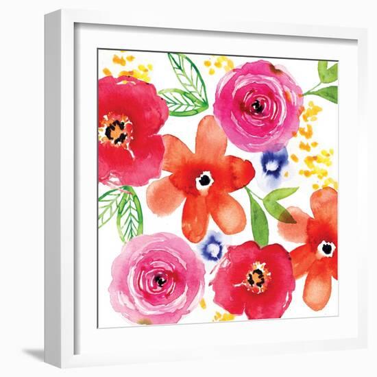 Floral Medley I-Sara Berrenson-Framed Art Print