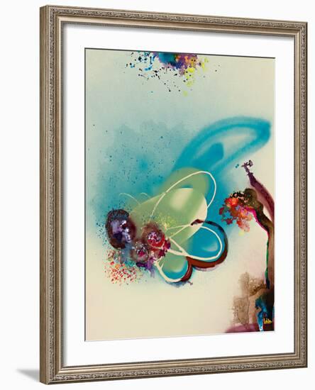 Floral Mist III-Leila-Framed Giclee Print