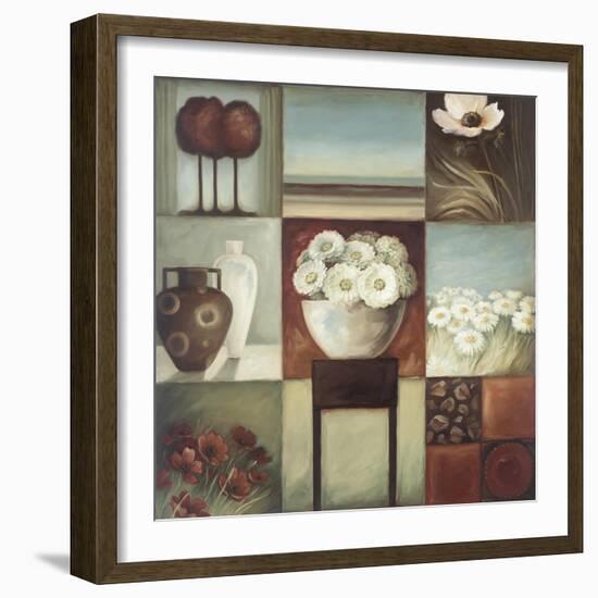 Floral Montage 1-Lisa Audit-Framed Giclee Print