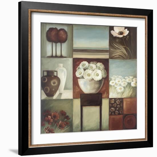 Floral Montage 1-Lisa Audit-Framed Giclee Print