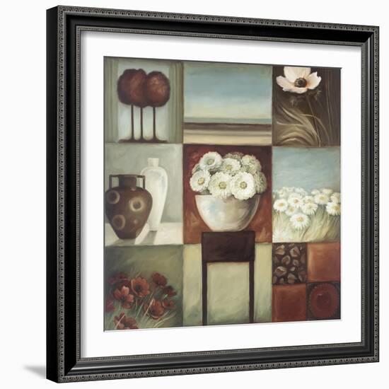 Floral Montage 1-Lisa Audit-Framed Giclee Print