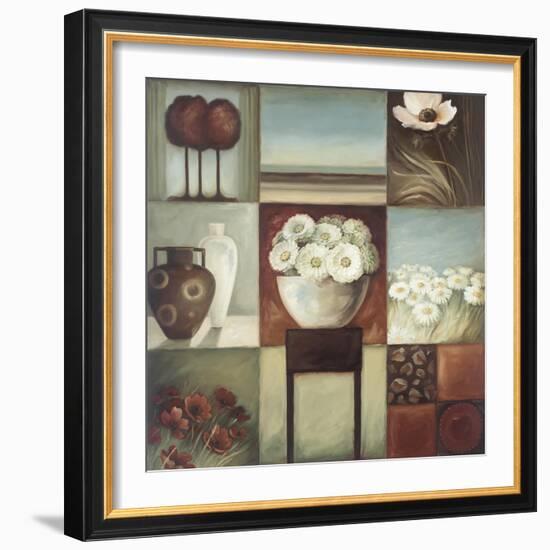 Floral Montage 1-Lisa Audit-Framed Giclee Print