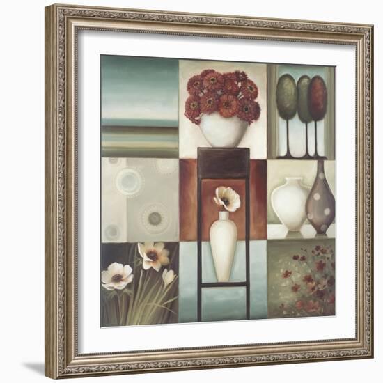 Floral Montage 2-Lisa Audit-Framed Giclee Print