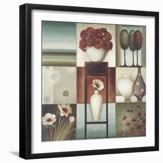 Floral Montage 2-Lisa Audit-Framed Giclee Print