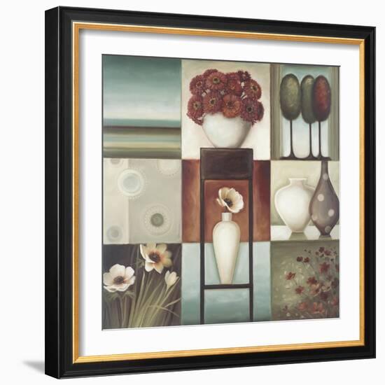 Floral Montage 2-Lisa Audit-Framed Giclee Print