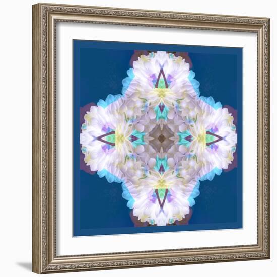 Floral Montage, Photograph Layer Work of a Dahlia and Orchid-Alaya Gadeh-Framed Photographic Print