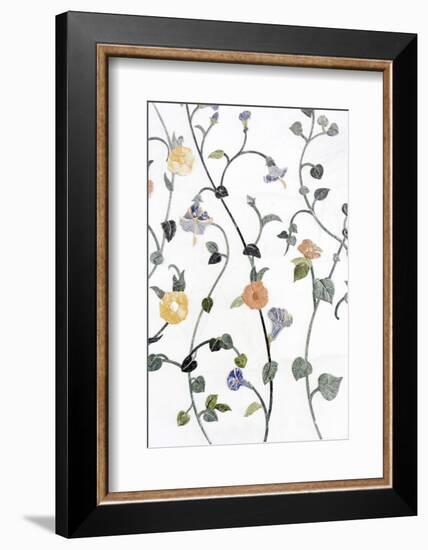 Floral Mosaic, Anteroom, Third-Biggest Mosque of the World-Axel Schmies-Framed Photographic Print