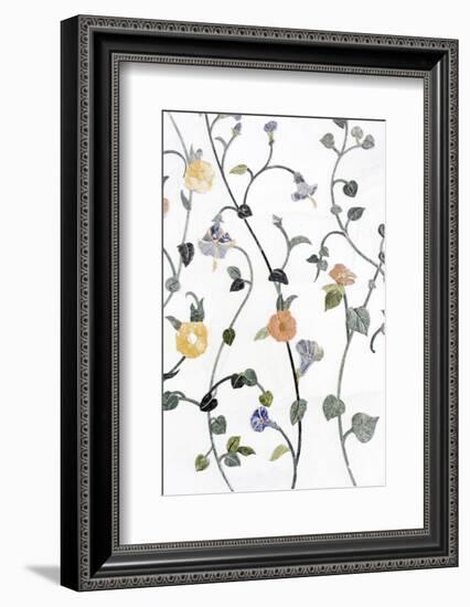 Floral Mosaic, Anteroom, Third-Biggest Mosque of the World-Axel Schmies-Framed Photographic Print