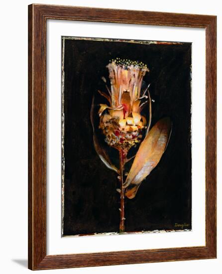 Floral Negative V-Douglas-Framed Giclee Print