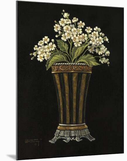 Floral Noir Paper Cloche-Janet Kruskamp-Mounted Art Print