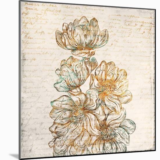 Floral Notes 2-Kimberly Allen-Mounted Art Print