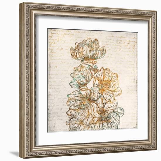 Floral Notes 2-Kimberly Allen-Framed Art Print