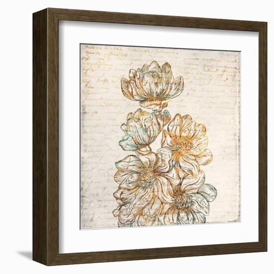 Floral Notes 2-Kimberly Allen-Framed Art Print