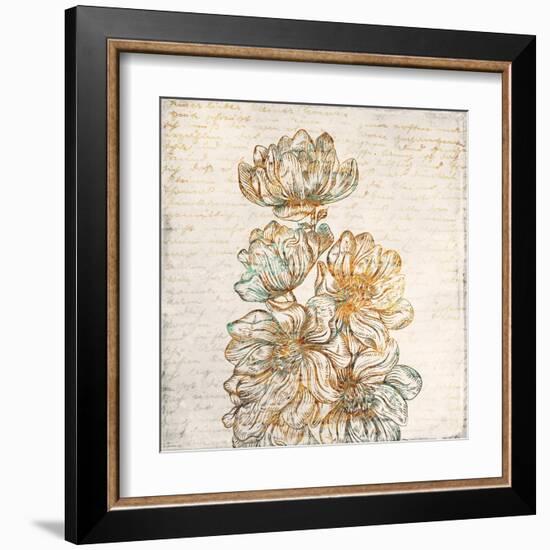 Floral Notes 2-Kimberly Allen-Framed Art Print