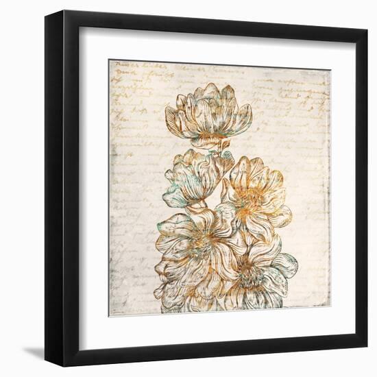 Floral Notes 2-Kimberly Allen-Framed Art Print