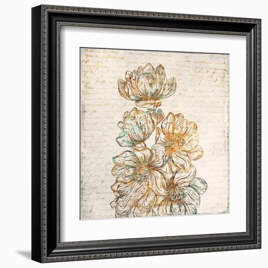 Floral Notes 2-Kimberly Allen-Framed Art Print