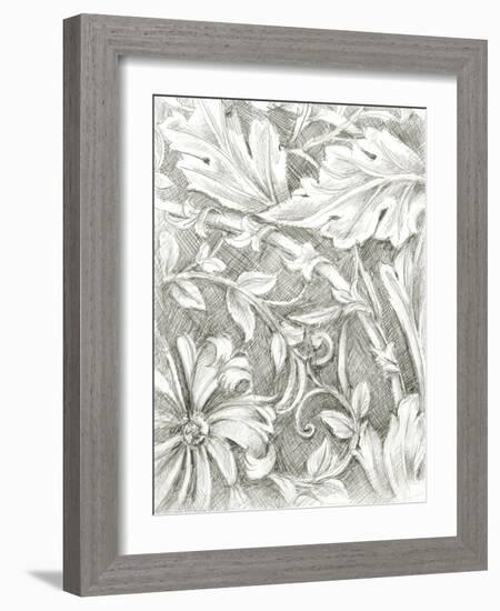 Floral Pattern Sketch IV-Ethan Harper-Framed Art Print