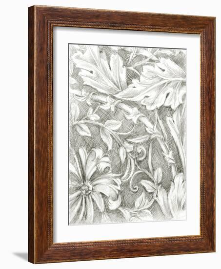 Floral Pattern Sketch IV-Ethan Harper-Framed Art Print