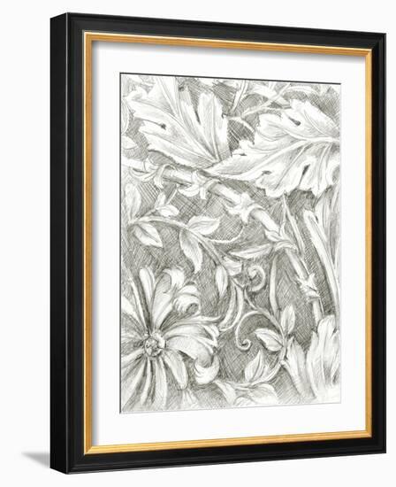 Floral Pattern Sketch IV-Ethan Harper-Framed Art Print