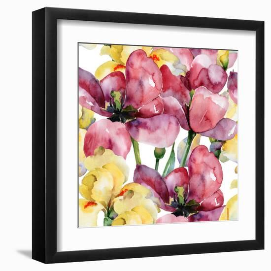 Floral Pattern-mika48-Framed Art Print