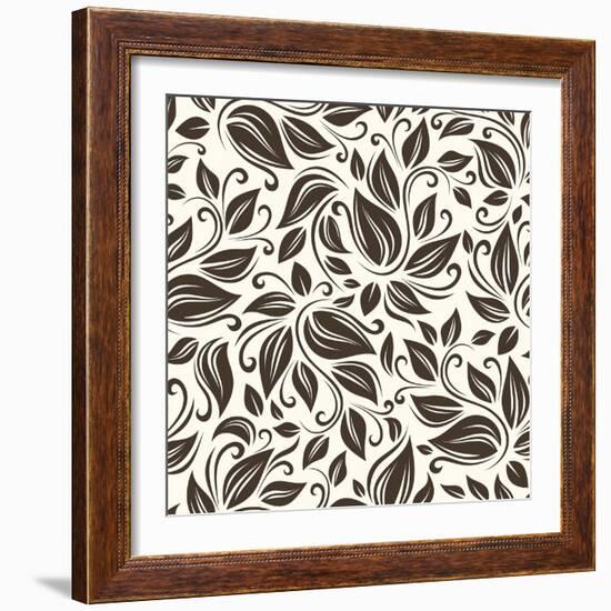 Floral Pattern-Naddiya-Framed Art Print