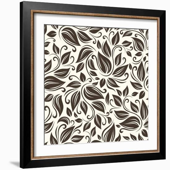 Floral Pattern-Naddiya-Framed Art Print