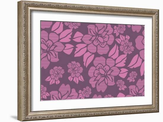 Floral Pattern-Whoartnow-Framed Giclee Print