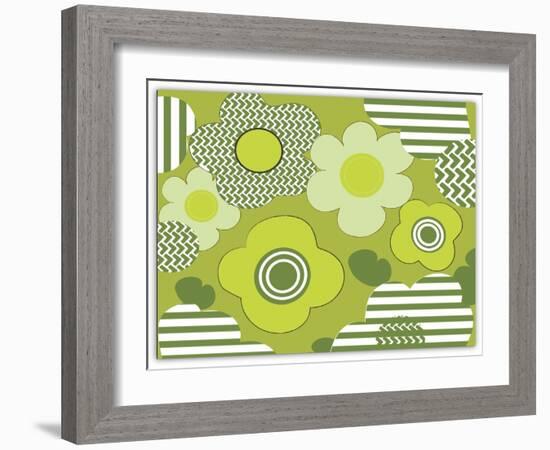 Floral Pattern-Whoartnow-Framed Giclee Print