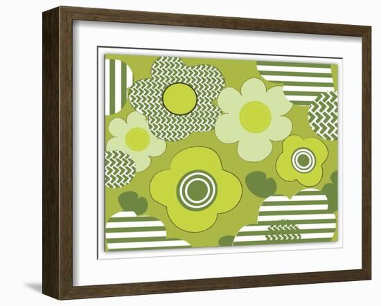 Floral Pattern-Whoartnow-Framed Giclee Print