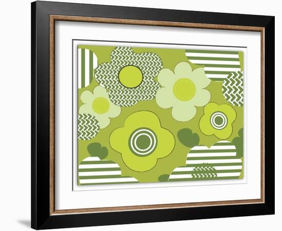 Floral Pattern-Whoartnow-Framed Giclee Print