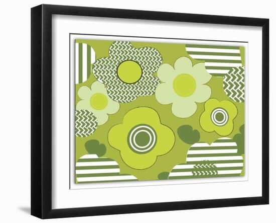 Floral Pattern-Whoartnow-Framed Giclee Print