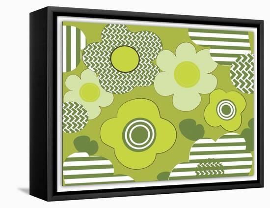 Floral Pattern-Whoartnow-Framed Premier Image Canvas