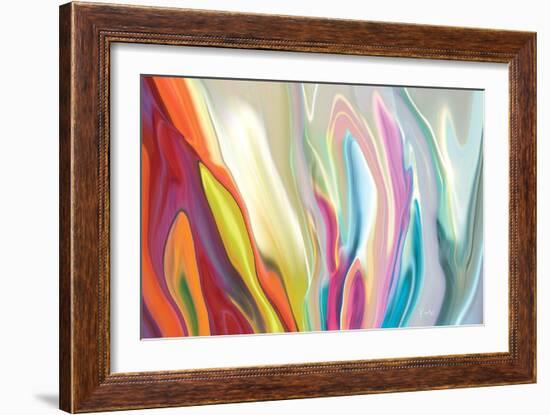 Floral Quest 1-Rabi Khan-Framed Art Print