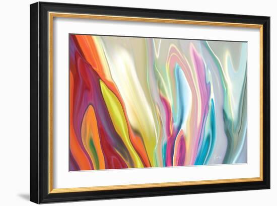 Floral Quest 1-Rabi Khan-Framed Art Print