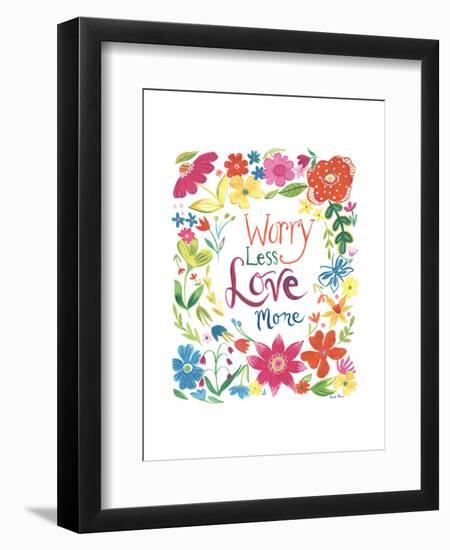 Floral Quote I-Farida Zaman-Framed Art Print