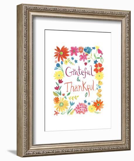 Floral Quote II-Farida Zaman-Framed Art Print