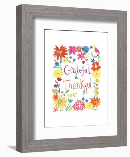 Floral Quote II-Farida Zaman-Framed Art Print