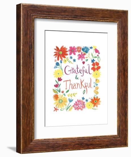 Floral Quote II-Farida Zaman-Framed Art Print