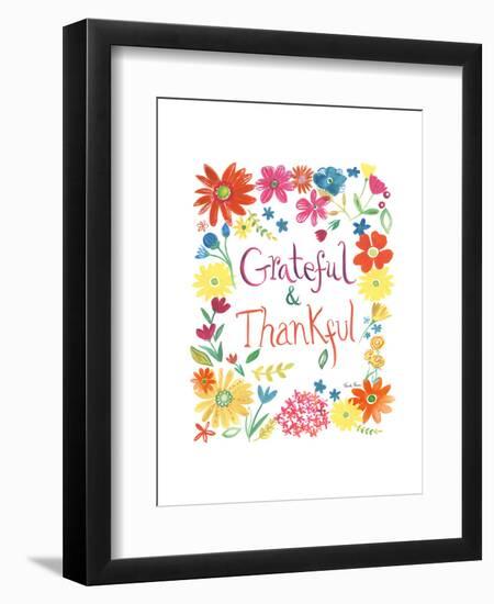 Floral Quote II-Farida Zaman-Framed Art Print