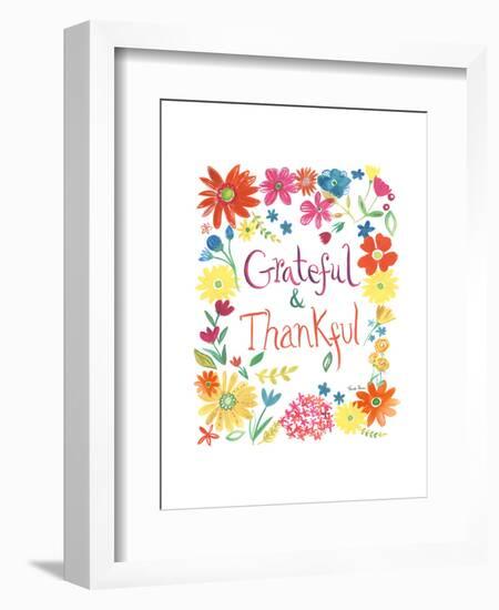 Floral Quote II-Farida Zaman-Framed Art Print