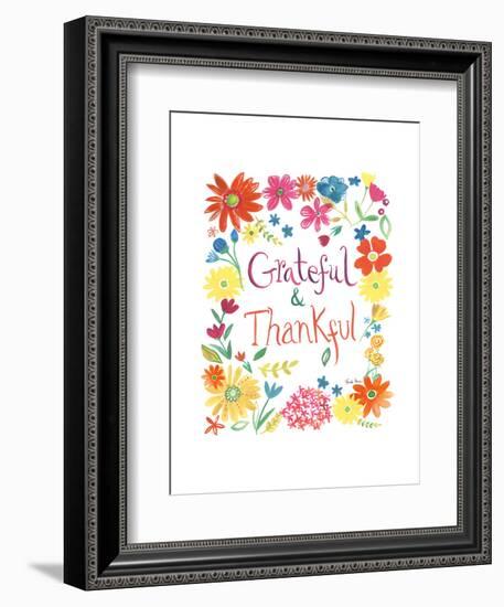 Floral Quote II-Farida Zaman-Framed Art Print