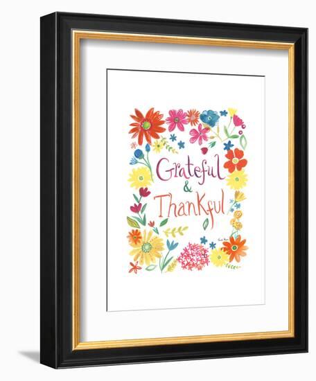 Floral Quote II-Farida Zaman-Framed Art Print